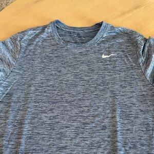 Nike Men’s Heathered Blue Short Sleeve Performance Tee